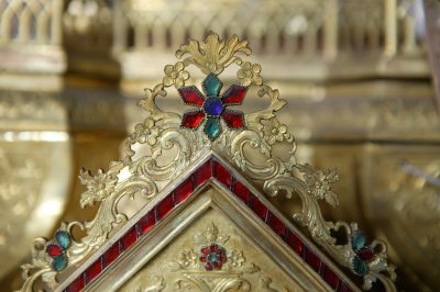 图片[2]-Bronze plated running duck to human pavilion clock-China Archive